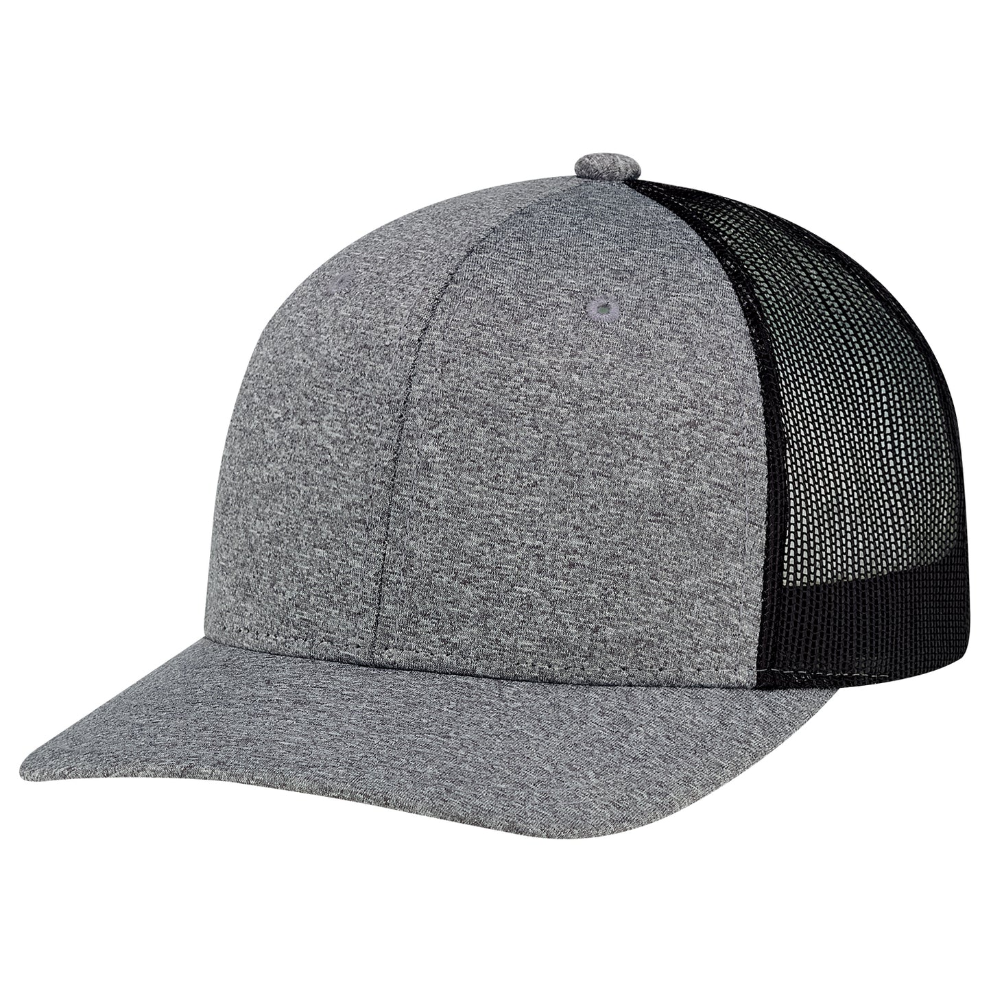 AJM -Polyester Heather with Polyester Mesh Back- 8H018M