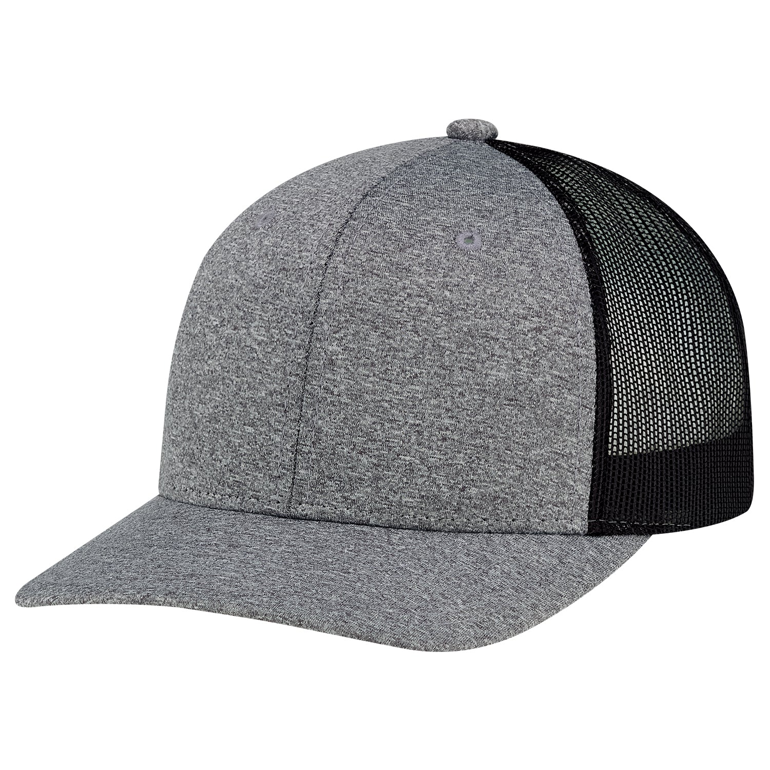 AJM -Polyester Heather with Polyester Mesh Back- 8H018M