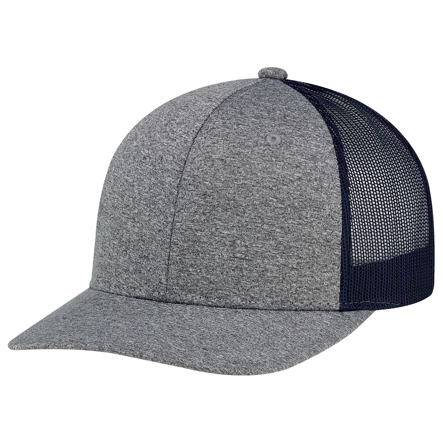 AJM -Polyester Heather with Polyester Mesh Back- 8H018M