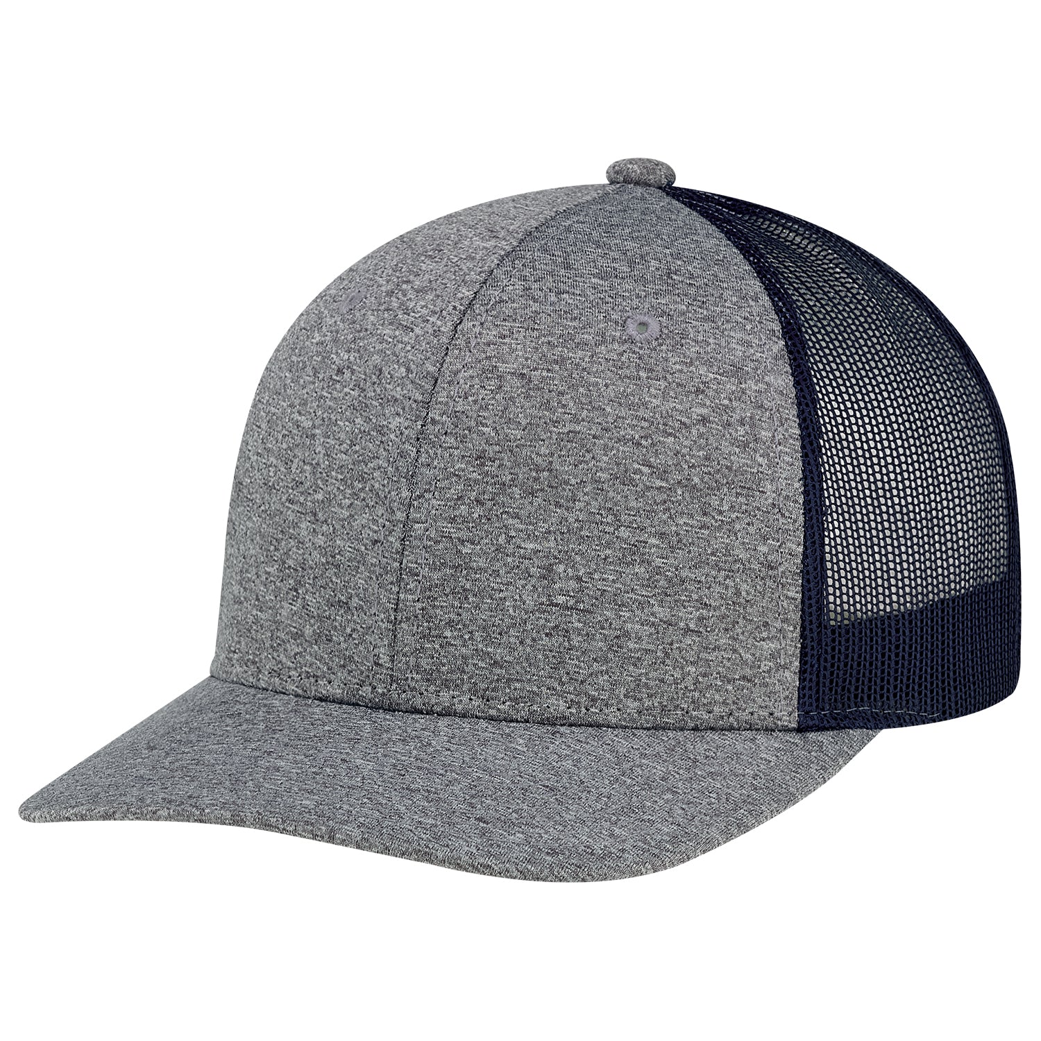 AJM -Polyester Heather with Polyester Mesh Back- 8H018M