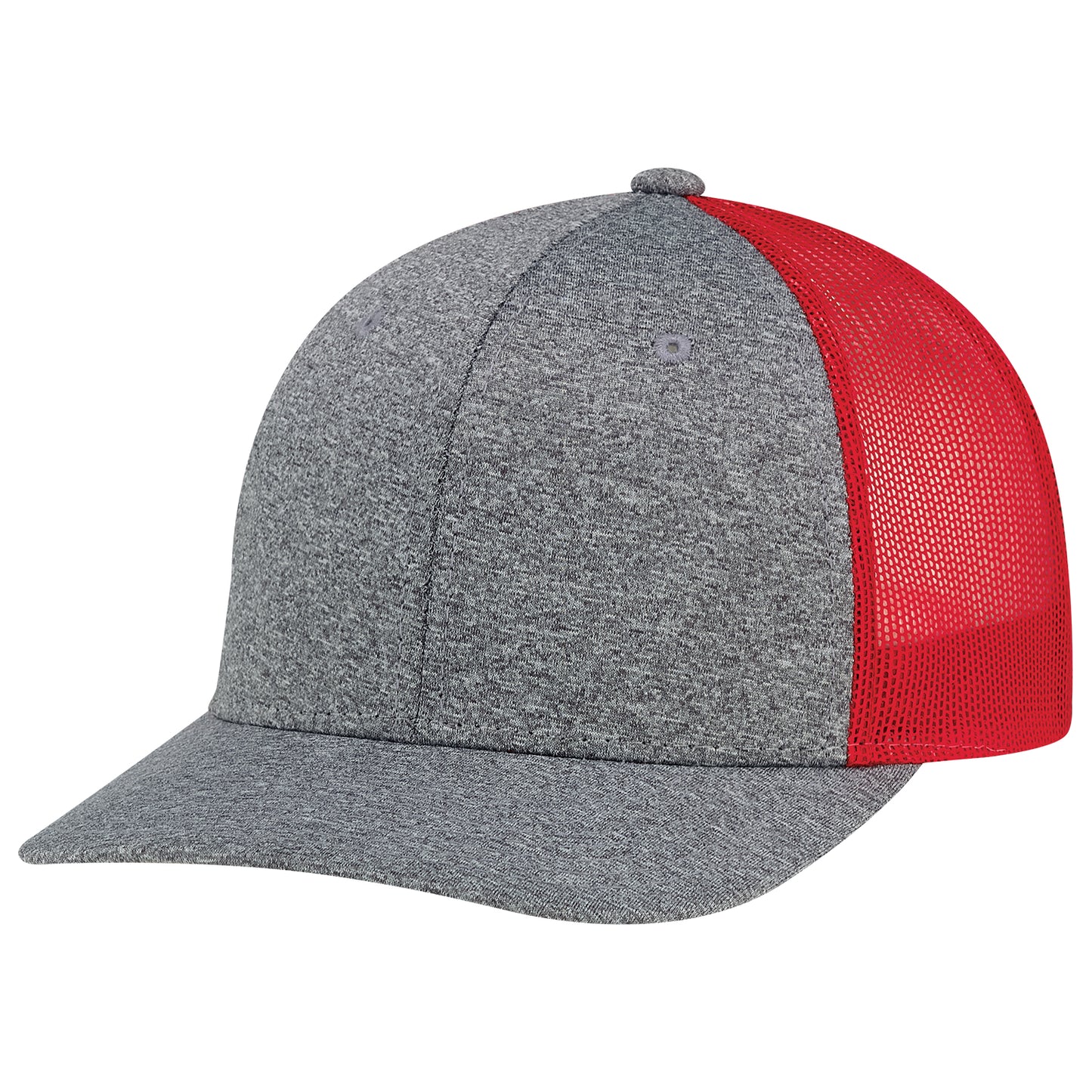 AJM -Polyester Heather with Polyester Mesh Back- 8H018M