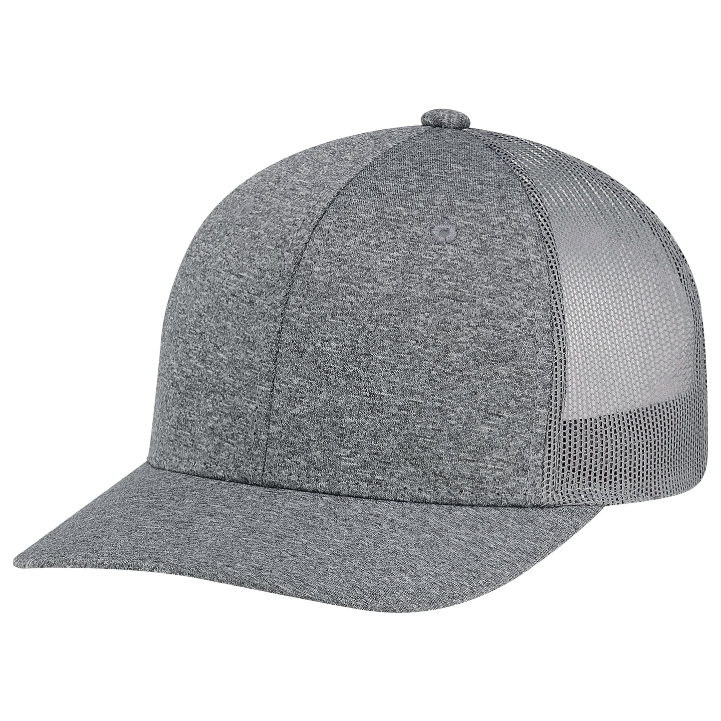 AJM -Polyester Heather with Polyester Mesh Back- 8H018M