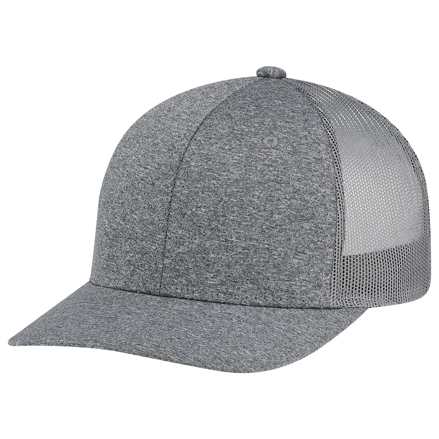 AJM -Polyester Heather with Polyester Mesh Back- 8H018M