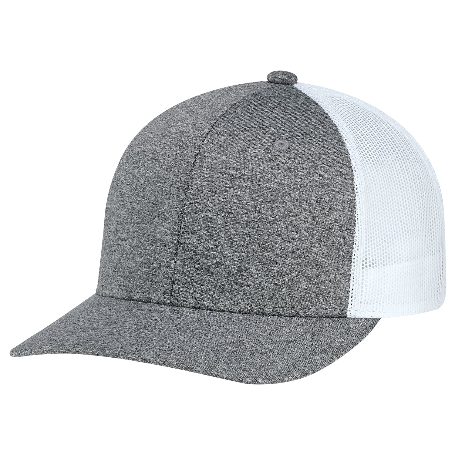 AJM -Polyester Heather with Polyester Mesh Back- 8H018M