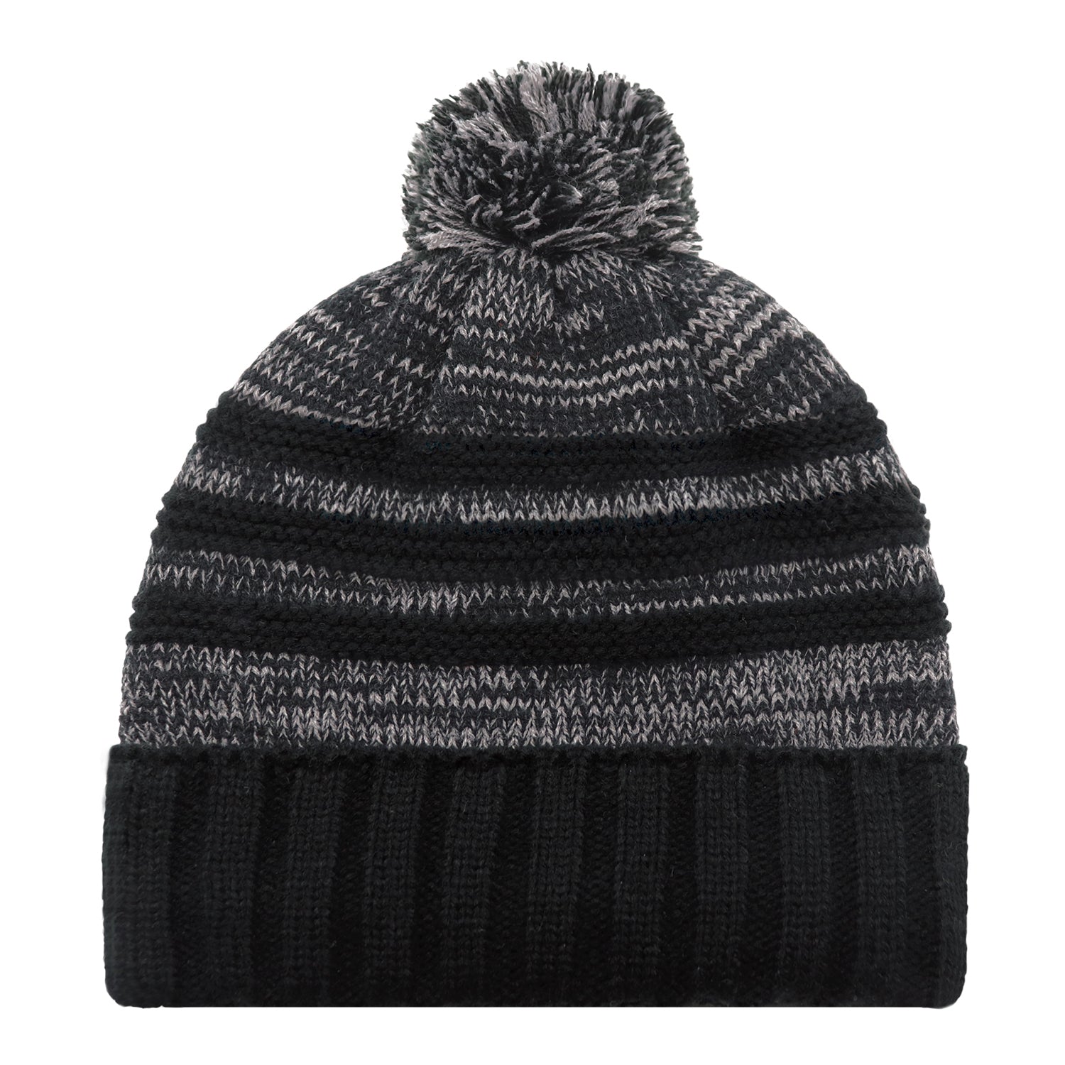 AJM -Striped Pom-Pom Cuffed Toque- 9G159M