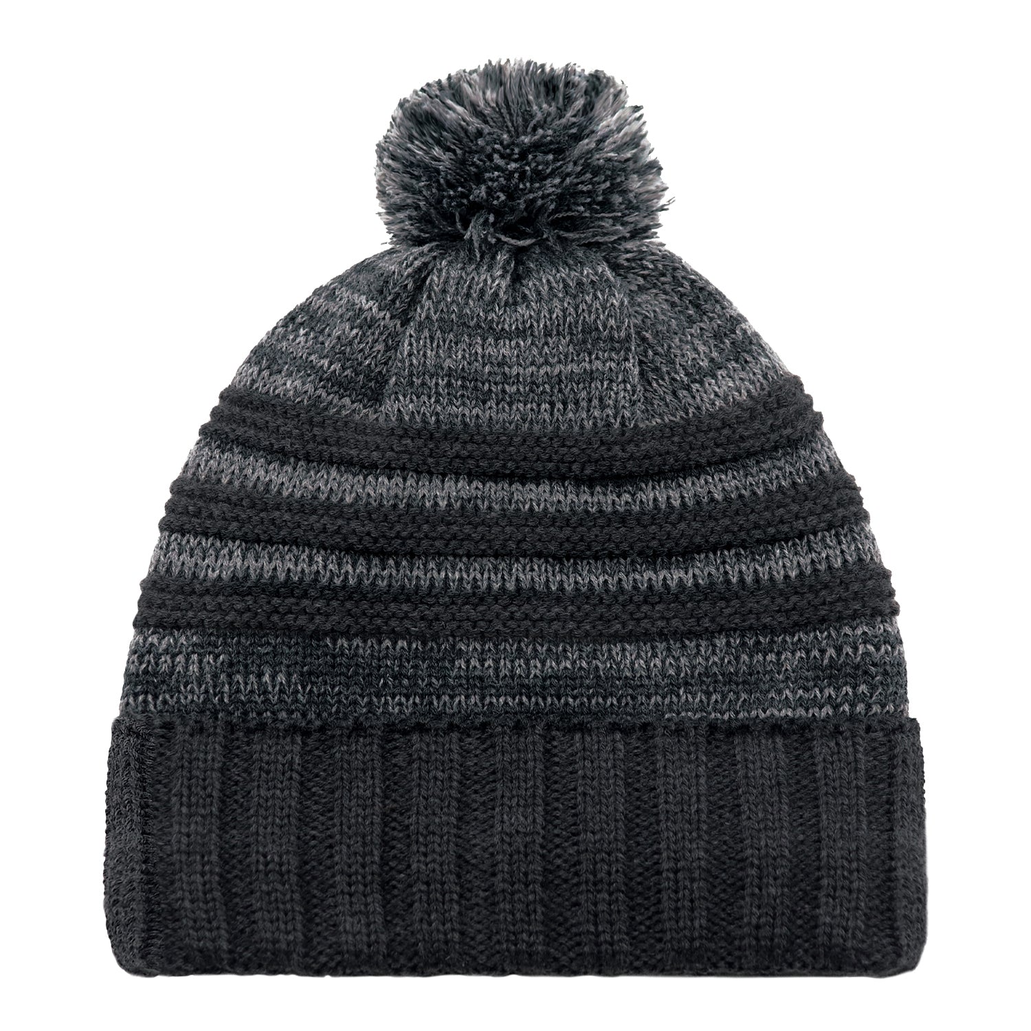 AJM -Striped Pom-Pom Cuffed Toque- 9G159M