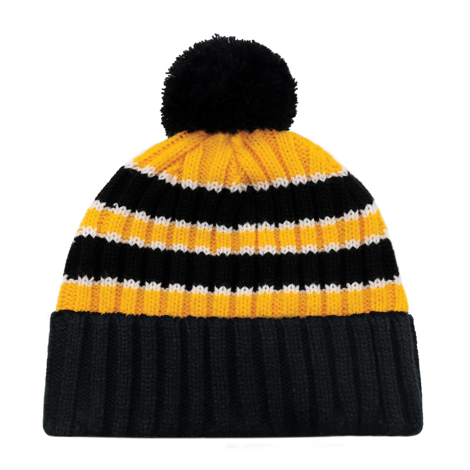 AJM -Striped Pom-Pom Cuffed Toque- 9I258M