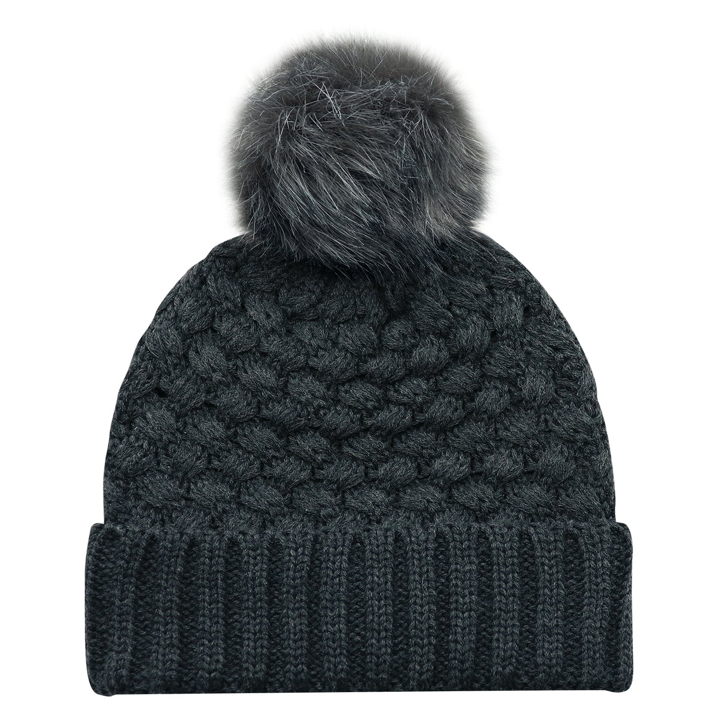 AJM -Bubble knit Pom-Pom Toque- 9L580L