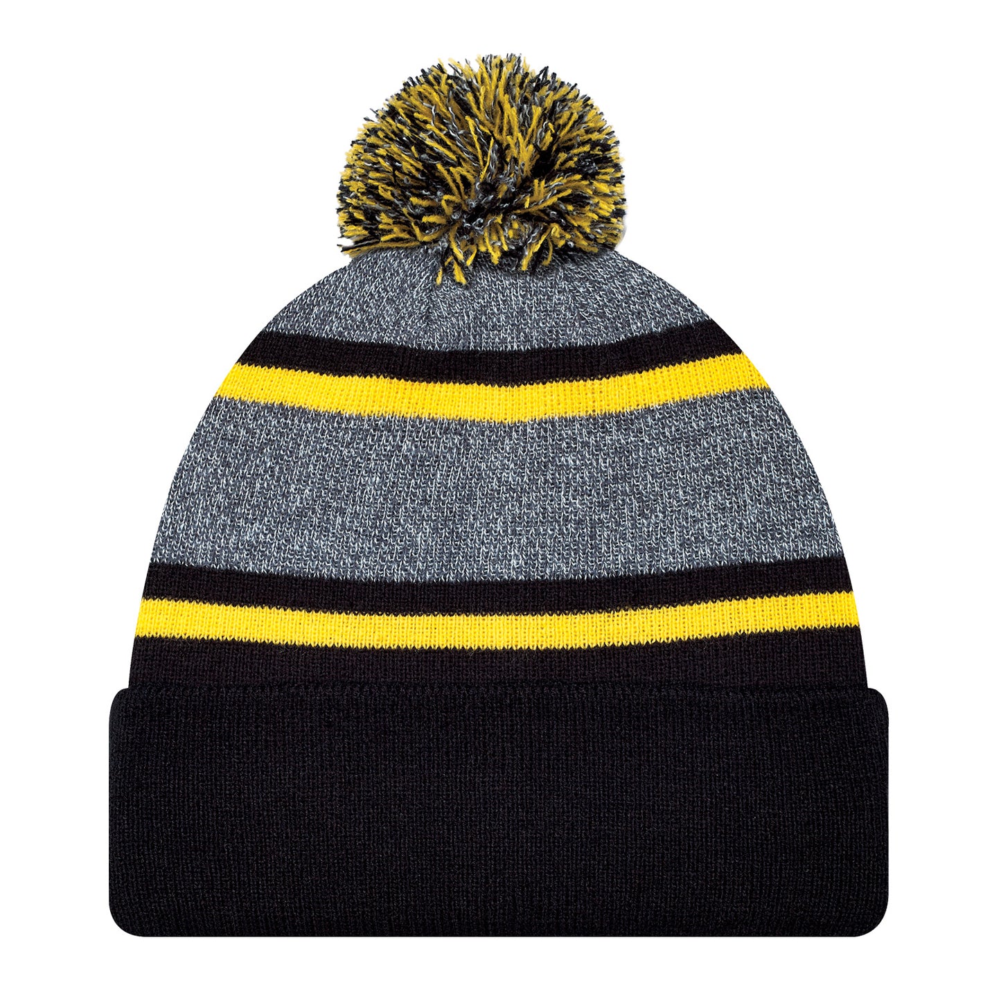 AJM -Striped Pom-Pom Cuffed Toque- 9M069M