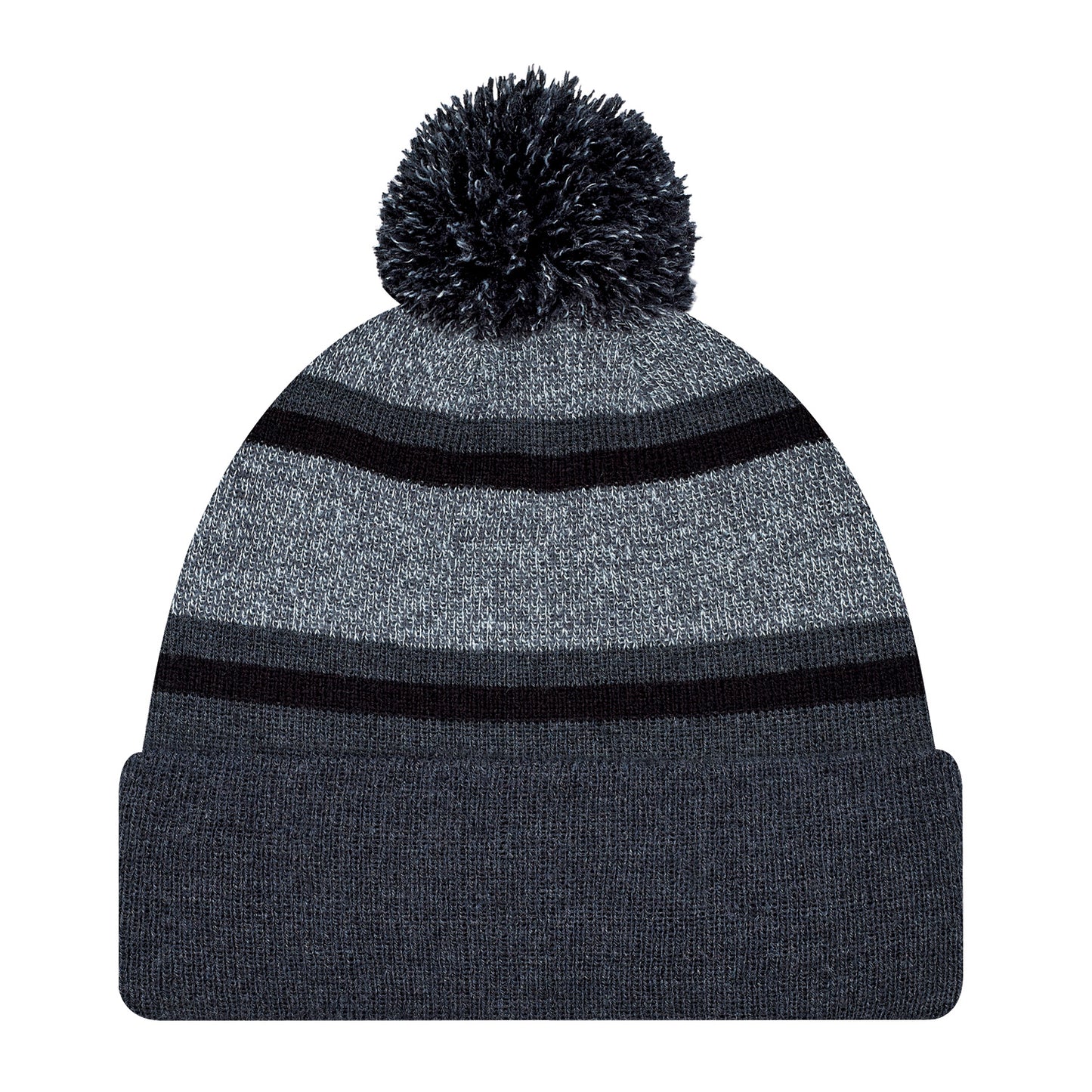 AJM -Striped Pom-Pom Cuffed Toque- 9M069M