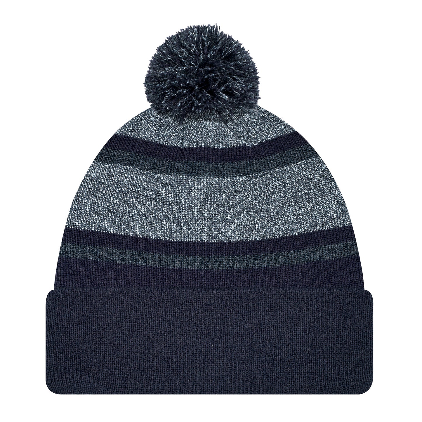 AJM -Striped Pom-Pom Cuffed Toque- 9M069M