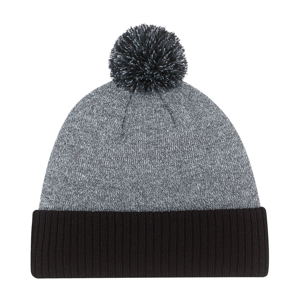 AJM -Heather Pom-Pom Cuffed Toque- 9P184M