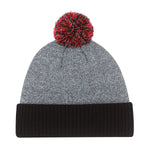 AJM -Heather Pom-Pom Cuffed Toque- 9P184M