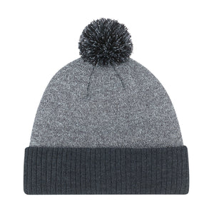 AJM -Heather Pom-Pom Cuffed Toque- 9P184M