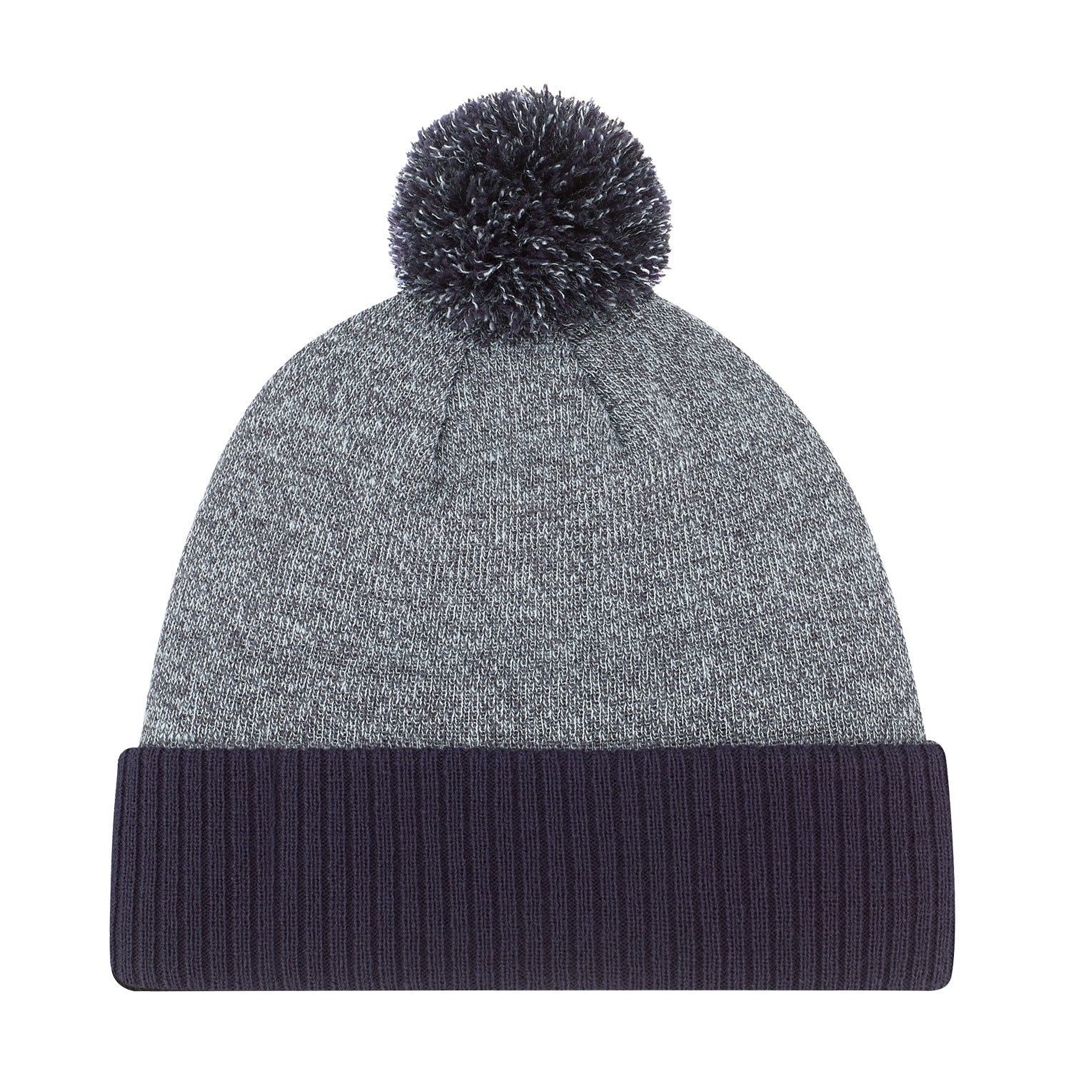 AJM -Heather Pom-Pom Cuffed Toque- 9P184M