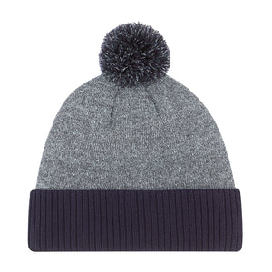 AJM -Heather Pom-Pom Cuffed Toque- 9P184M