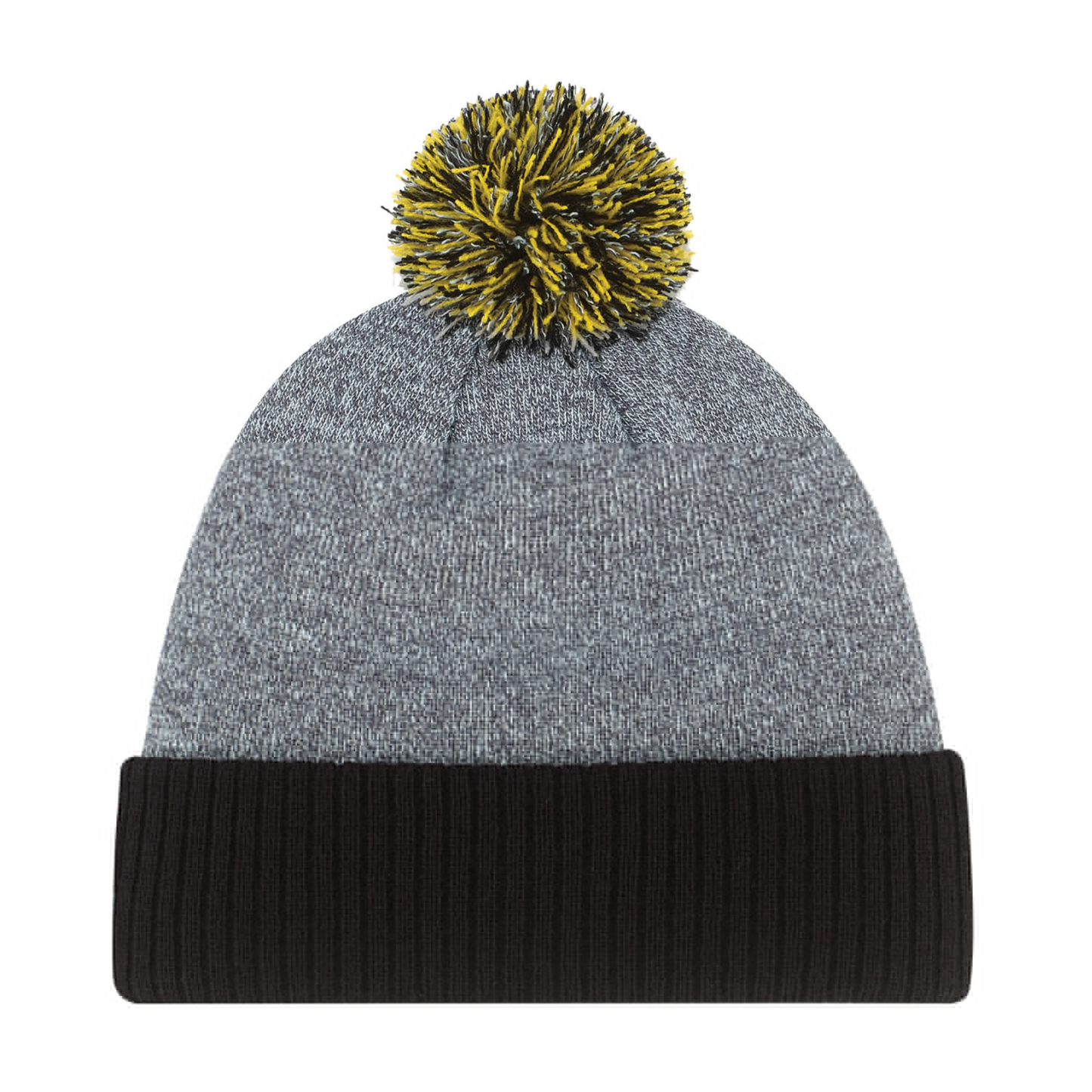 AJM -Heather Pom-Pom Cuffed Toque- 9P184M