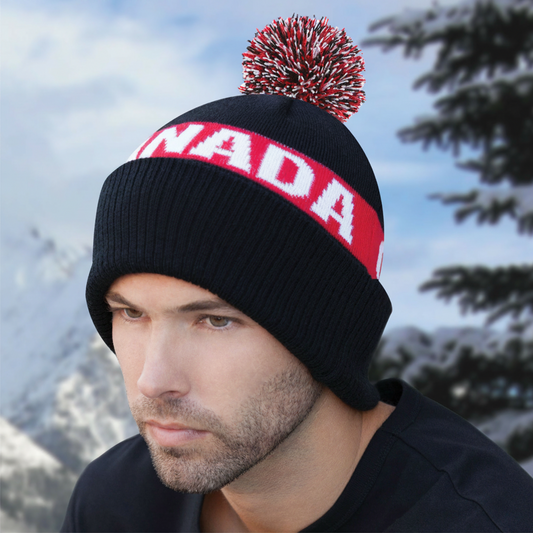 AJM -Canada Cuff Pom-Pom Toque- 9R215M