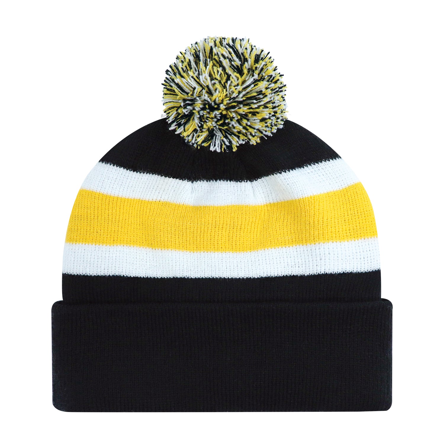 AJM -Striped Pom-Pom Cuffed Toque- 9S243M