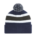 AJM -Striped Pom-Pom Cuffed Toque- 9S243M