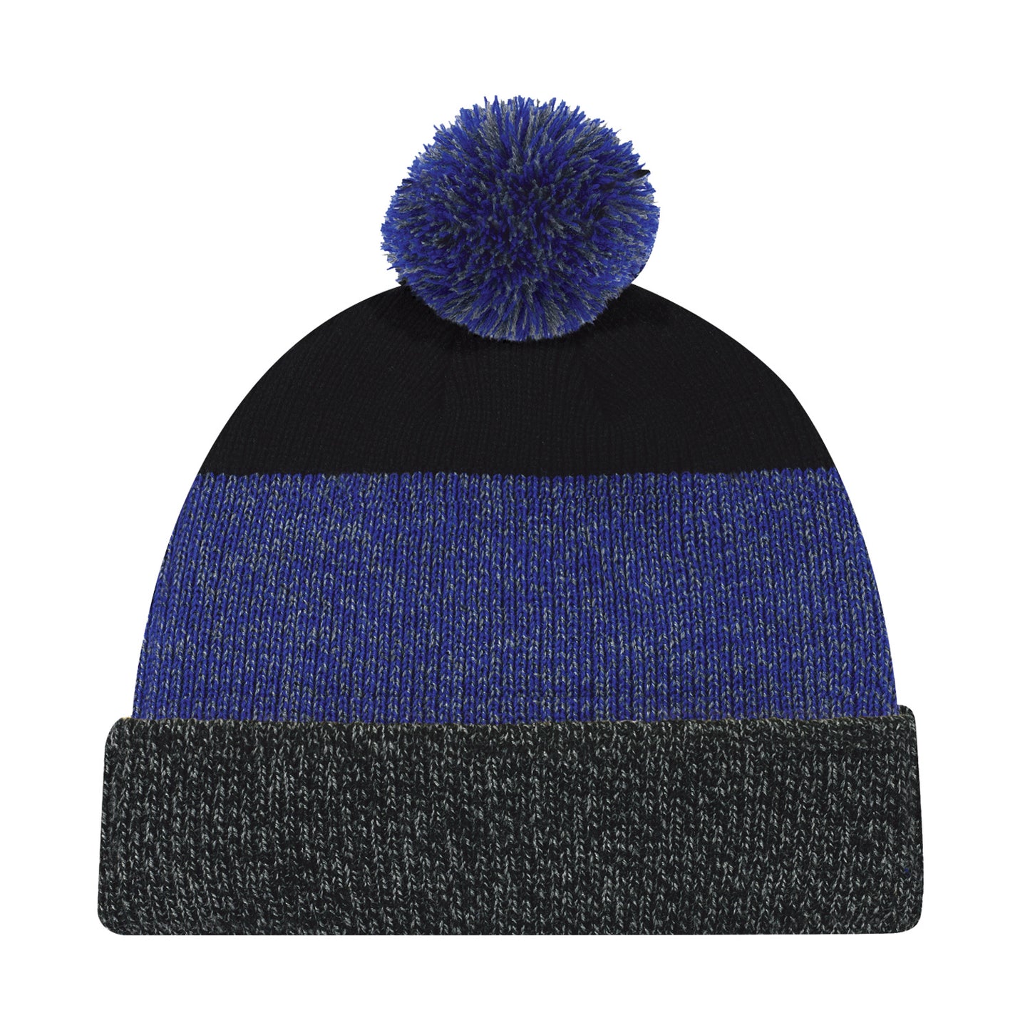 AJM -Tricolour Pom-Pom Cuffed Toque- 9T066M