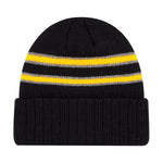 AJM -Cable Rib Knit Cuff Stripped Toque- 9W198M