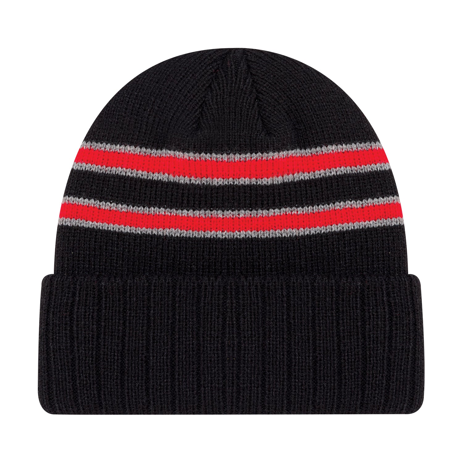 AJM -Cable Rib Knit Cuff Stripped Toque- 9W198M