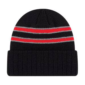 AJM -Cable Rib Knit Cuff Stripped Toque- 9W198M