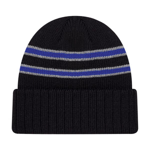 AJM -Cable Rib Knit Cuff Stripped Toque- 9W198M