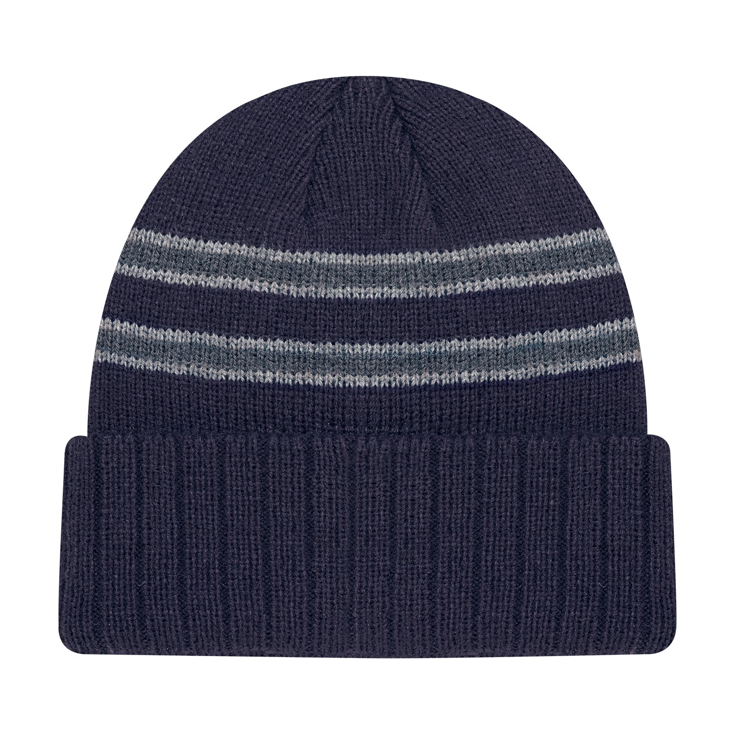 AJM -Cable Rib Knit Cuff Stripped Toque- 9W198M