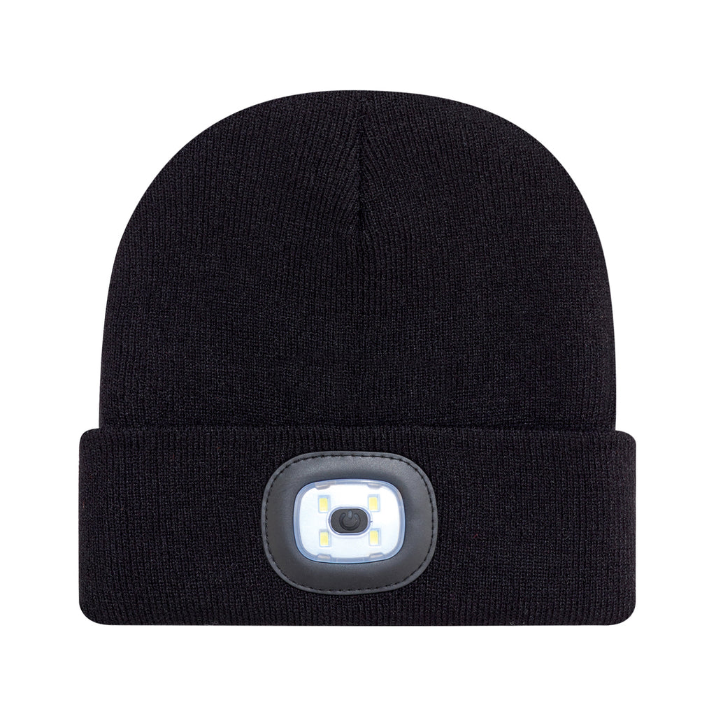 AJM - Plain Colour Cuff Toque with LED light- 9X539M
