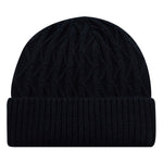 AJM -Jacquard Cable Knit Cuffed Toque- 9Y530M