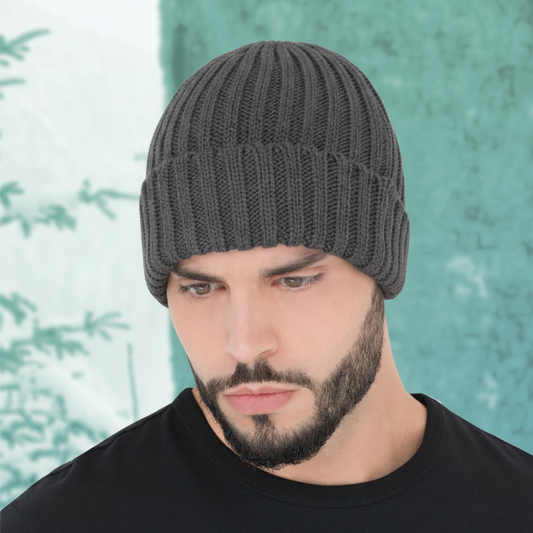 AJM -Chunky Rib Knit Cuffed Toque- 9Z590M