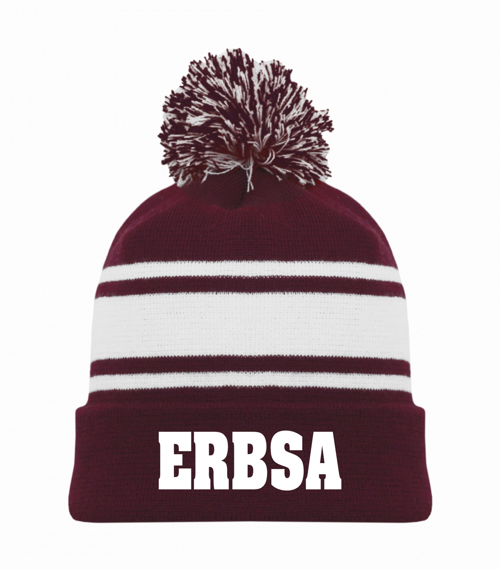 Hockey Pom-Pom Toque - Maroon/White- ERBSA 2025-26