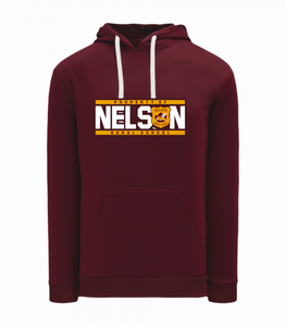 Polyfleece Hoodie - Maroon - Nelson School 2025-26