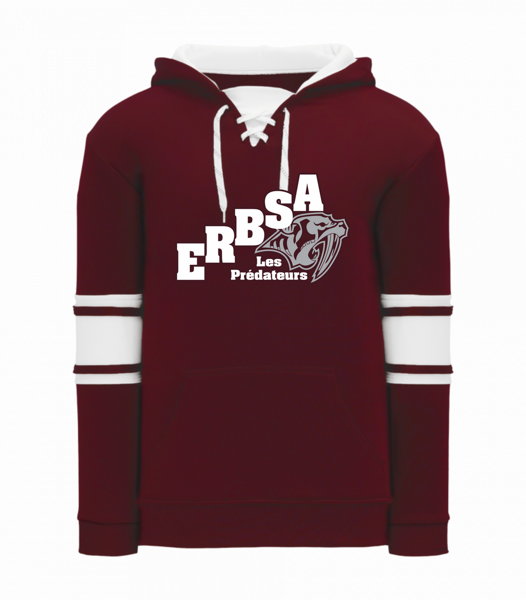 Two tone Hokey Hoodie - Maroon/White - ERBSA 2025-26