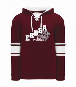 Two tone Hokey Hoodie - Maroon/White - ERBSA 2025-26