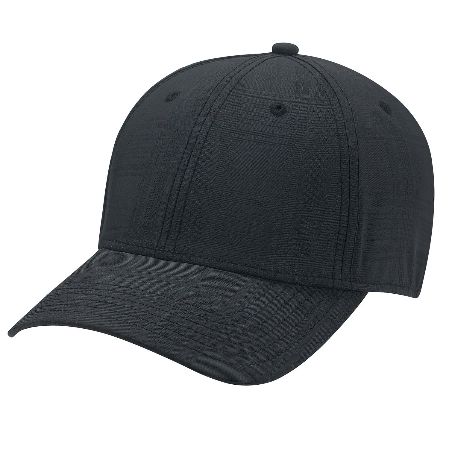 AJM -Polyester Plaid & Spandex Cap-AC5011