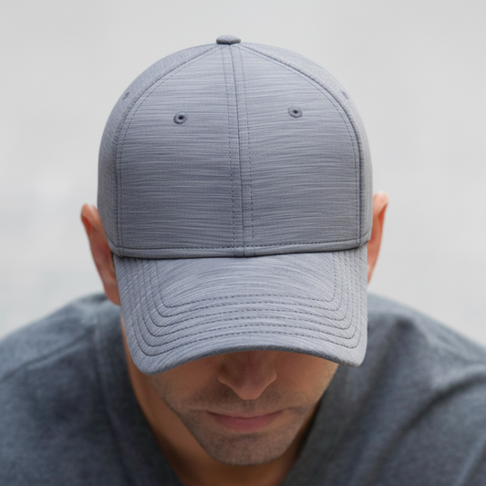 AJM -Polyester Marl with Elasticized Sweat Band Cap- AC5019