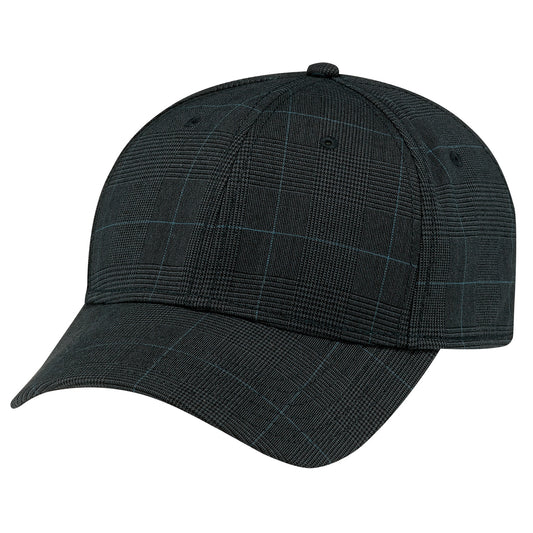 AJM -Polyester Plaid & Spandex Cap-AC5036