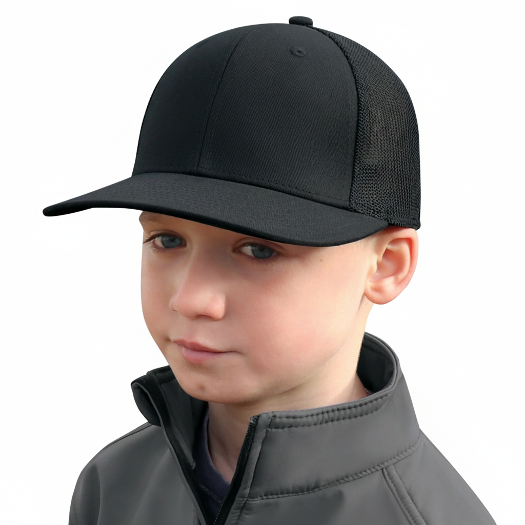 AJM -Polyester & Spandex Mesh Youth Cap- AC5809Y