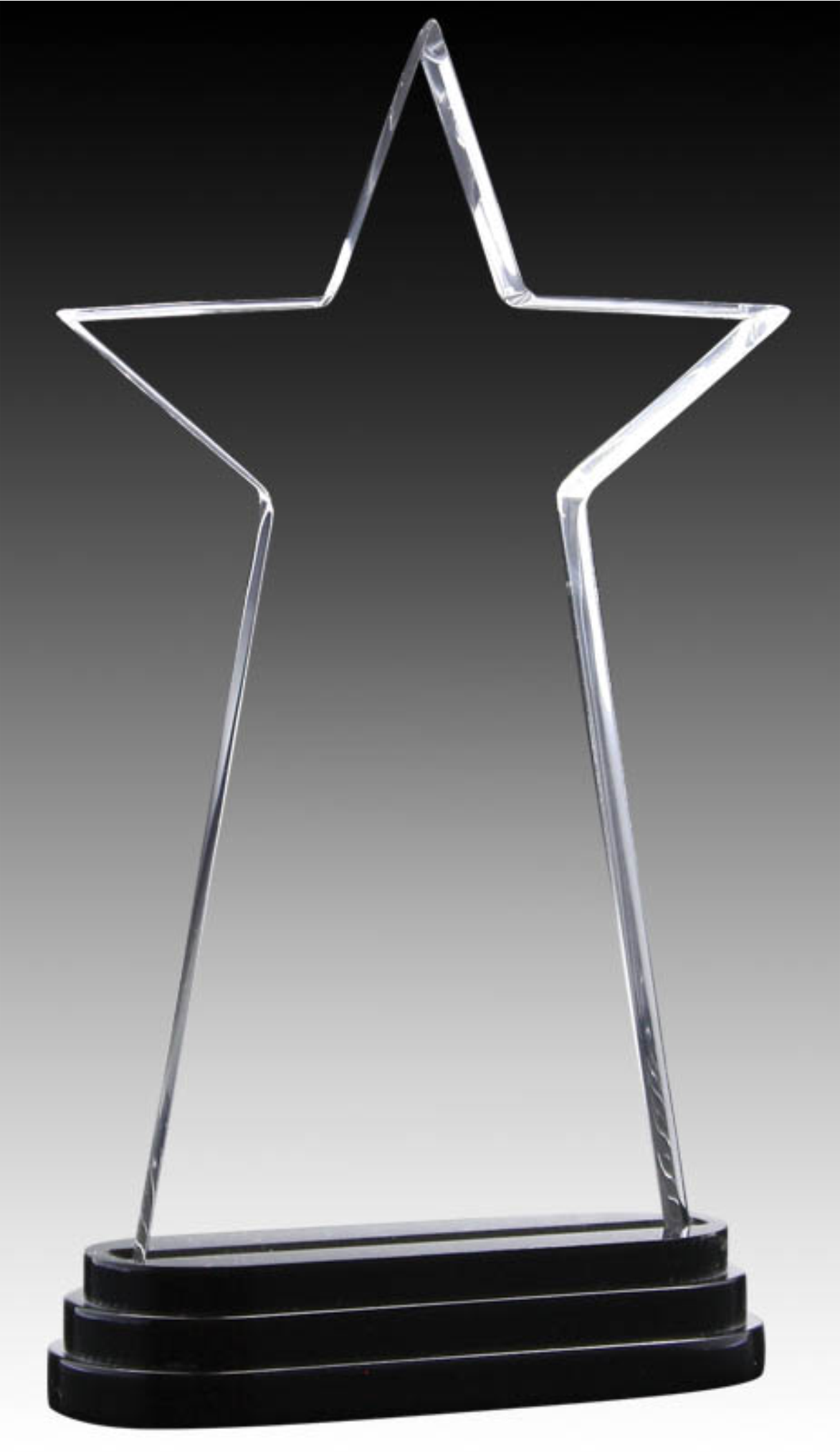 Apollo Series - Acrylic Clear Star Black Base