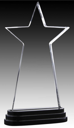 Apollo Series - Acrylic Clear Star Black Base