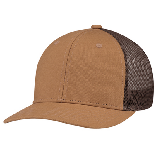 AJM -Duck Canvas & Polyester Mesh Cap- 8D017M