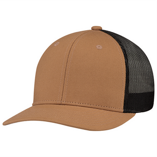 AJM -Duck Canvas & Polyester Mesh Cap- 8D017M