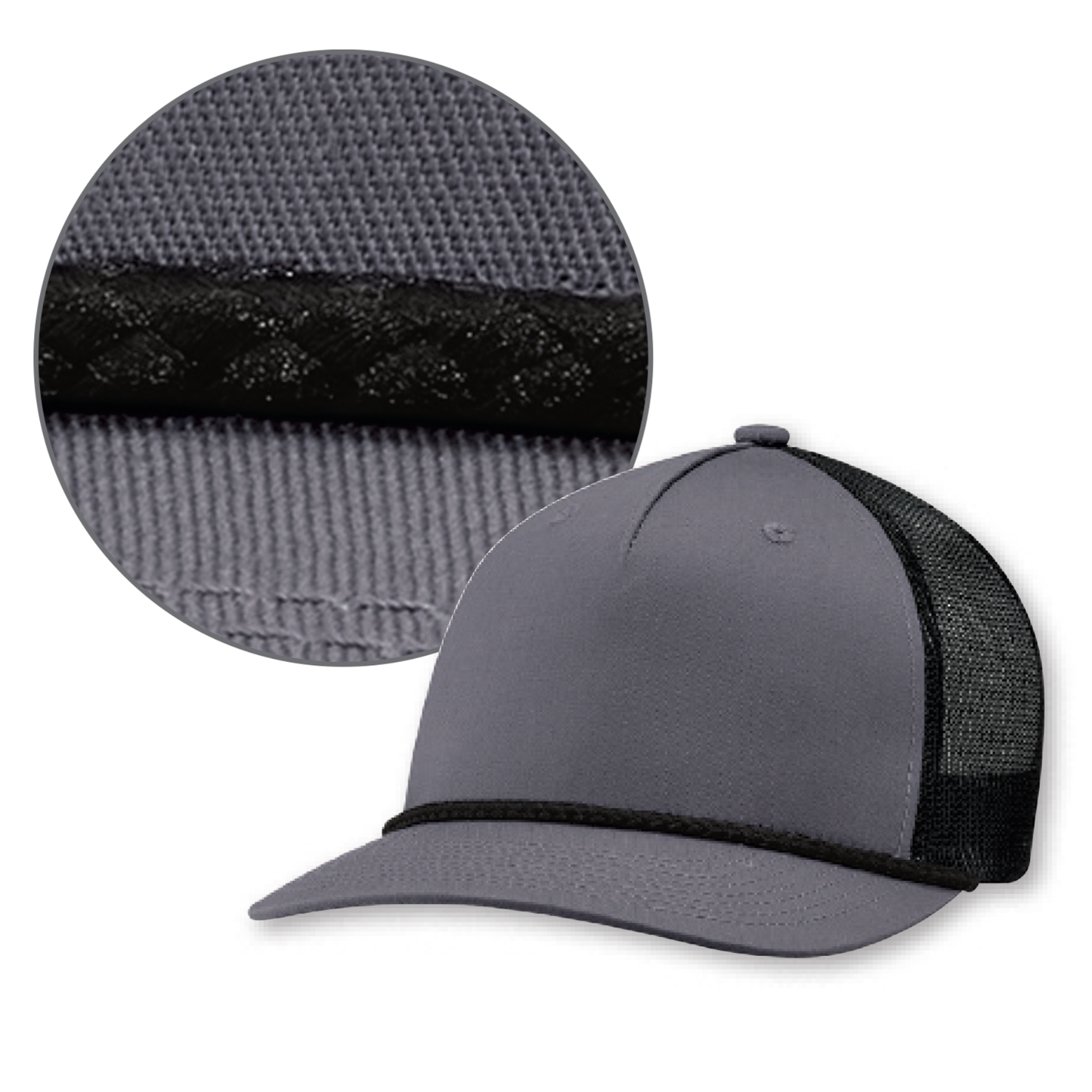 5 Panel Constructed Pro-Round (Mesh Back) - 5160M