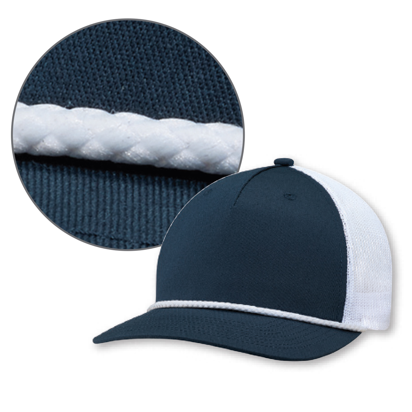 5 Panel Constructed Pro-Round (Mesh Back) - 5160M