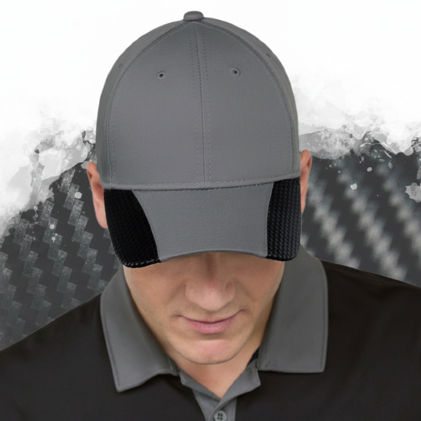 AJM -Faux Carbon Fibre Trim Design Cap- 5989M