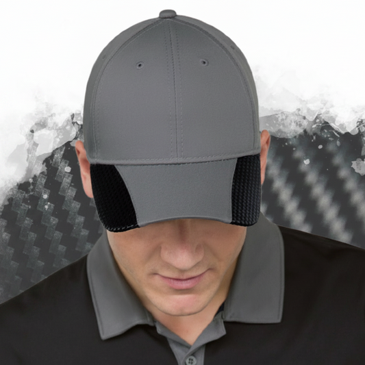 AJM -Faux Carbon Fibre Trim Design Cap- 5989M