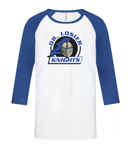 Cotton baseball shirt - Dr. Losier School 2023-24